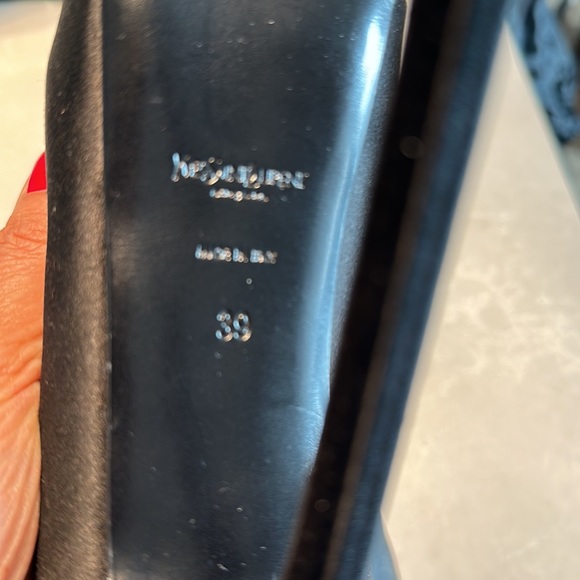 YSL Black Satin platform heels - Picture 5 of 8